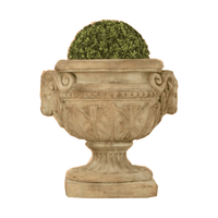 Thumbnail for Ducale Urn Cast Stone Outdoor Garden Planter Planter Tuscan 