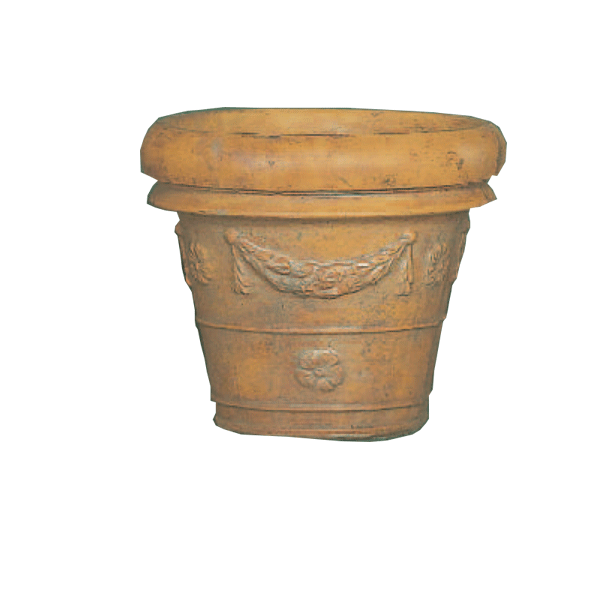 Italian Planter Cast Stone Outdoor Planter Tuscan Natural (N) Small 