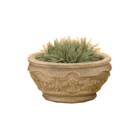 Thumbnail for Mortaio Fiori Round Pot Cast Stone Outdoor Asian Collection Planter Tuscan 