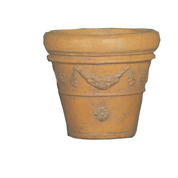 Italian Planter Cast Stone Outdoor Planter Tuscan Natural (N) Medium 