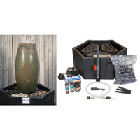 Thumbnail for Closed Top FNT2151 Ceramic Vase Complete Fountain Kit Vase Fountain Blue Thumb 