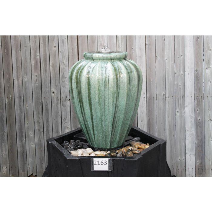 One of a Kind FNT2163 Ceramic Vase Complete Fountain Kit Vase Fountain Blue Thumb 
