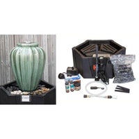 Thumbnail for One of a Kind FNT2163 Ceramic Vase Complete Fountain Kit Vase Fountain Blue Thumb 