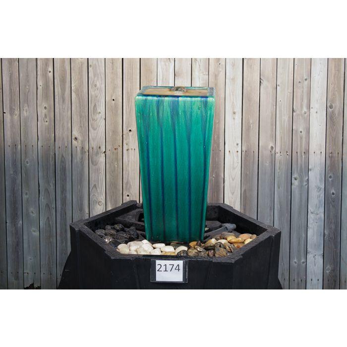 Luna FNT2174 Ceramic Vase Complete Fountain Kit Vase Fountain Blue Thumb 