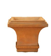 Thumbnail for Square Contempo Pot Cast Stone Outdoor Garden Planter Planter Tuscan 