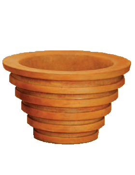 Round Ring Pot Cast Stone Outdoor Garden Planter Planter Tuscan 