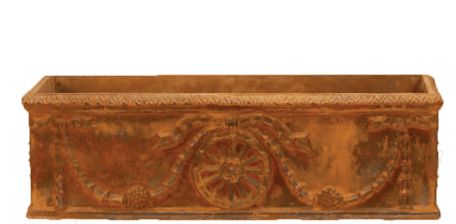 Victorian Planter Box Cast Stone Outdoor Garden Planter Planter Tuscan 