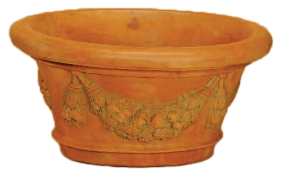 Oval Garden Pot Cast Stone Outdoor Garden Plante Planter Tuscan 