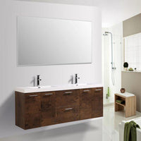 Thumbnail for Eviva Luxury 84 inch bathroom vanity with integrated acrylic sinks Vanity Eviva 