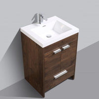 Thumbnail for Eviva Lugano 24″ Modern Bathroom Vanity w/ White Integrated Top Vanity Eviva 