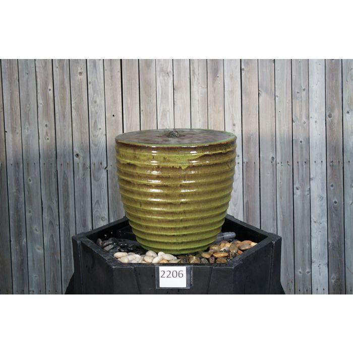 Genova FNT2206 Ceramic Vase Complete Fountain Kit Vase Fountain Blue Thumb 
