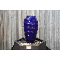Thumbnail for One of a Kind FNT2208 Ceramic Vase Complete Fountain Kit Vase Fountain Blue Thumb 