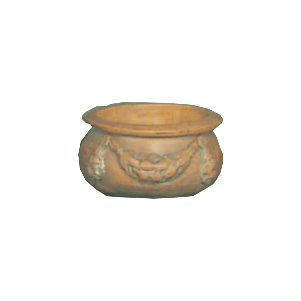 Conchina Round Cast Stone Outdoor Garden Planter Planter Tuscan Natural (N) Medium 