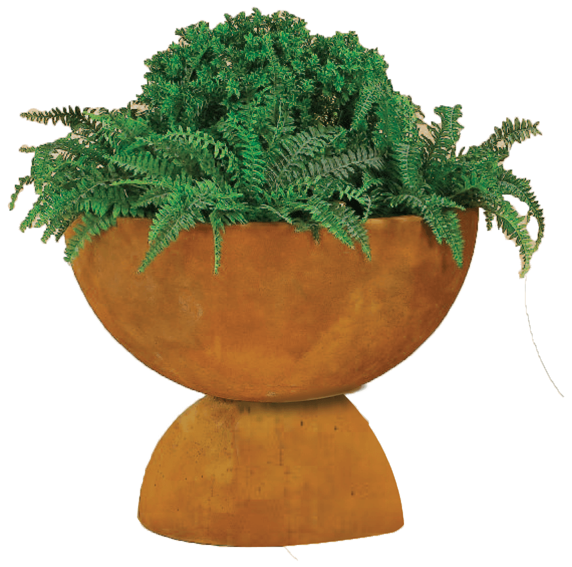 Deep Bowl with Base Cast Stone Outdoor Garden Planter Planter Tuscan 