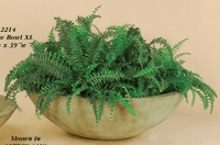 Thumbnail for Shallow Bowl Cast Stone Outdoor Garden Planter Planter Tuscan 