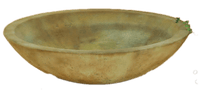 Thumbnail for Shallow Bowl Cast Stone Outdoor Garden Planter Planter Tuscan 