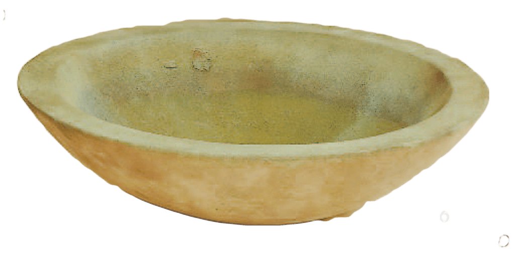 Shallow Bowl Cast Stone Outdoor Garden Planter Planter Tuscan 