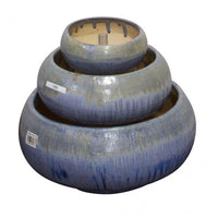 Thumbnail for One of a Kind FNT2223 Ceramic Vase Complete Fountain Kit Vase Fountain Blue Thumb 