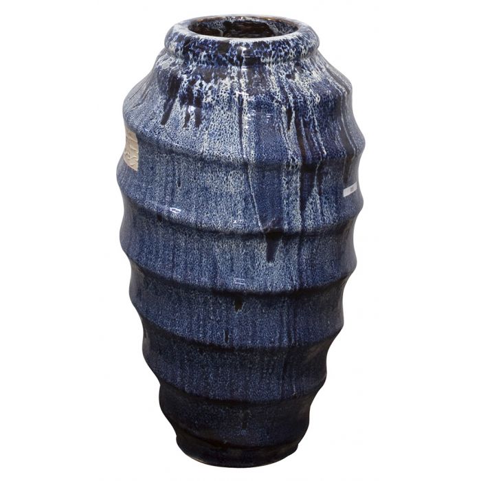 One of a Kind FNT2224 Ceramic Vase Complete Fountain Kit Vase Fountain Blue Thumb 