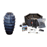 Thumbnail for One of a Kind FNT2224 Ceramic Vase Complete Fountain Kit Vase Fountain Blue Thumb 