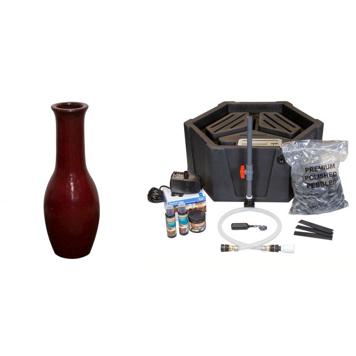 Chianti FNT2239 Ceramic Vase Complete Fountain Kit Vase Fountain Blue Thumb 