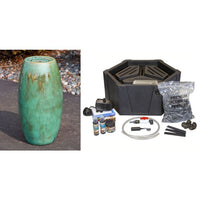 Thumbnail for Closed Top FNT2246 Ceramic Vase Complete Fountain Kit Vase Fountain Blue Thumb 