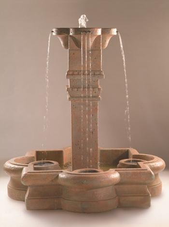 Plinth Column Fountain Fountain Fiore Stone 