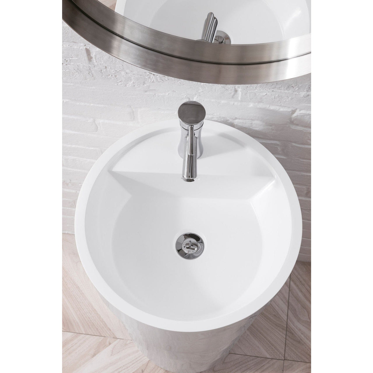 James Martin Quebec 17.5" Solid Surface Pedestal Sink Pedastal James Martin 