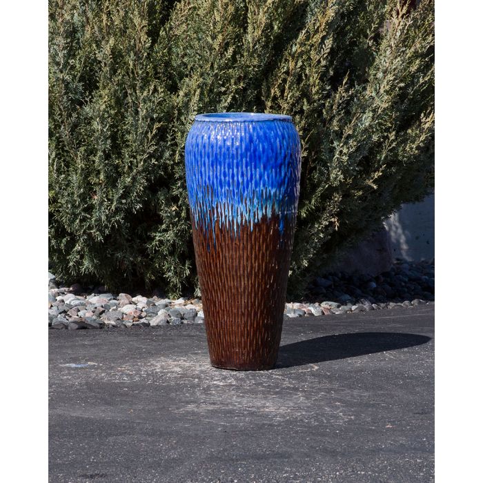 Oil Jar FNT2296 Ceramic Vase Complete Fountain Kit Vase Fountain Blue Thumb 