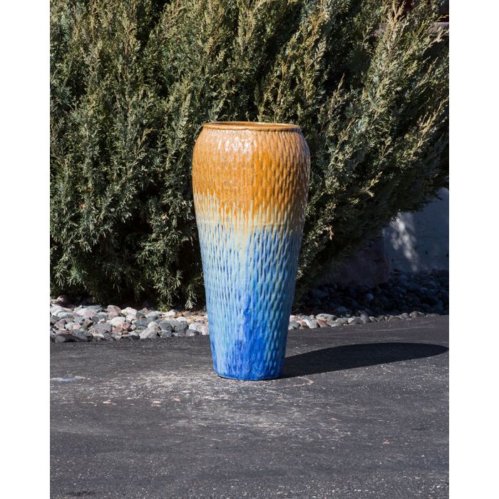 Oil Jar FNT2299 Ceramic Vase Complete Fountain Kit Vase Fountain Blue Thumb 