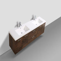 Thumbnail for Eviva Luxury 84 inch bathroom vanity with integrated acrylic sinks Vanity Eviva 