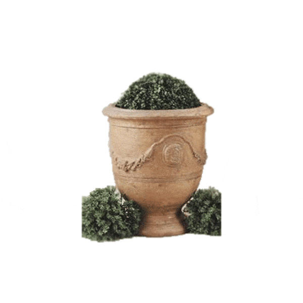 Anduze Pot Medium Outdoor Cast Stone Planter Planter Tuscan 