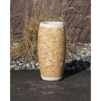 Thumbnail for Stoned Urn FNT2334 Ceramic Vase Complete Fountain Kit Vase Fountain Blue Thumb 