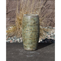 Thumbnail for Stoned Urn FNT2335 Ceramic Vase Complete Fountain Kit Vase Fountain Blue Thumb 