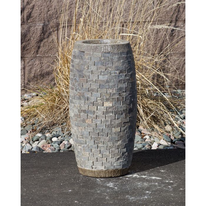 Stoned Urn FNT2337 Ceramic Vase Complete Fountain Kit Vase Fountain Blue Thumb 