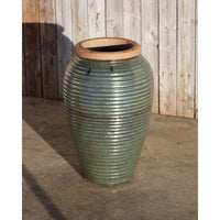 Thumbnail for Tuscany FNT2360 Ceramic Triple Vase Complete Fountain Kit Vase Fountain Blue Thumb 