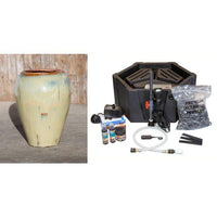 Thumbnail for Tuscany FNT2377 Ceramic Triple Vase Complete Fountain Kit Vase Fountain Blue Thumb 