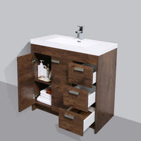 Thumbnail for Eviva Lugano 36″ Modern Bathroom Vanity w/ White Integrated Top Vanity Eviva 