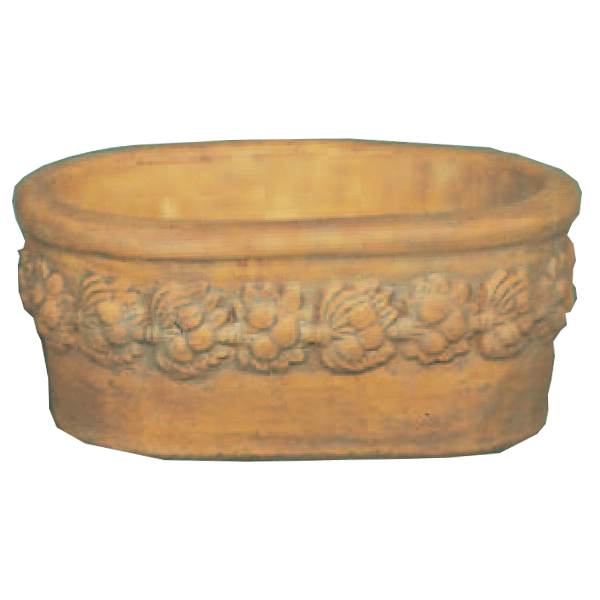 Fruit Garland Cast Stone Outdoor Garden Planter Planter Tuscan 