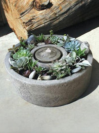 Thumbnail for Fleur De Lis Vera Fountain, Small Fountain Fiore Stone 