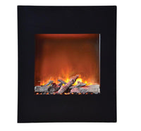 Thumbnail for Amantii ZECL electric fireplace with blk surround, 11 pce. log set & Ice media Electric Fireplace Amantii 