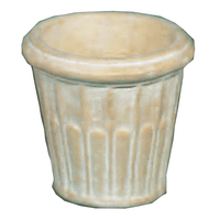 Thumbnail for Fluted Pot Cast Stone Outdoor Garden Planter Planter Tuscan 