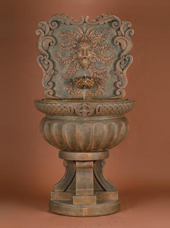 Green Man Wall Fountain Fountain Fiore Stone 