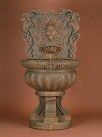 Thumbnail for Green Man Wall Fountain Fountain Fiore Stone 