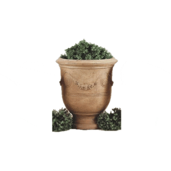 Anduze Pot Large Outdoor Cast Stone Planter Planter Tuscan 