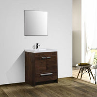 Thumbnail for Eviva Lugano 30″ Modern Bathroom Vanity w/ White Integrated Top Vanity Eviva 