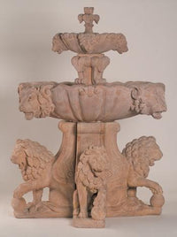 Thumbnail for Large Lion Fountain Fountain Fiore Stone 