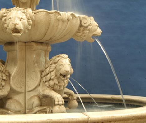 Large Lion Fountain for Pond Fountain Fiore Stone 
