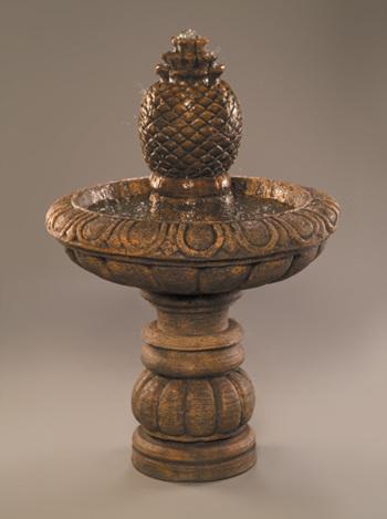Romantica Fountain, (Short) w/Extra Large Pineapple Fountain Fiore Stone 