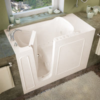 Thumbnail for MediTub 2653LBD Walk-In 26 x 53 Left Drain Biscuit Whirlpool & Air Jetted Walk-In Bathtub Walk In Tubs MediTub 
